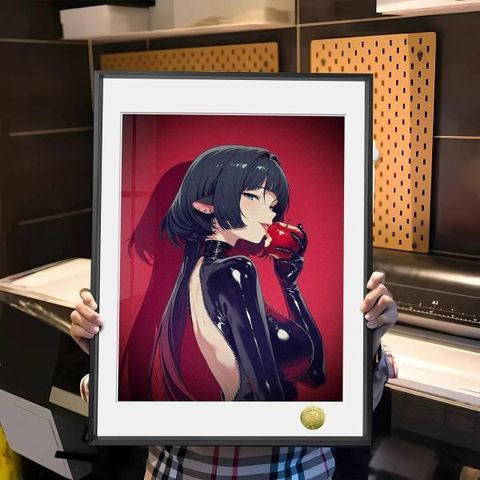 海外代購皇呱_《Jane紅蘋果》絕區零簡杜裝飾畫_午睡毯_地毯_1