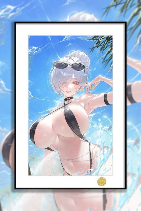 海外代購H2工作室_《泳裝灰姑娘》勝利女神妮姬裝飾畫_1