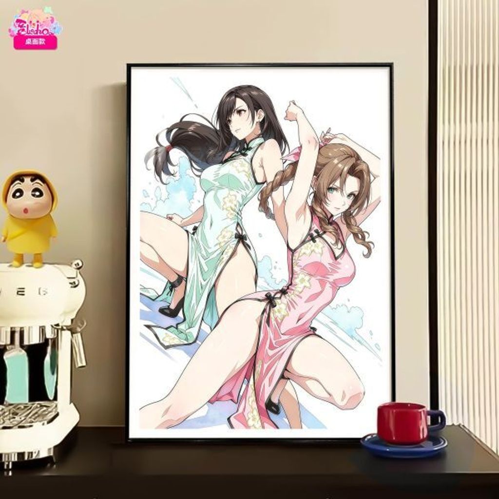 海外代購阿喵畫社_旗袍蒂法愛麗絲_漫改版_新品12K超清主題裝飾週邊_冰箱貼_1
