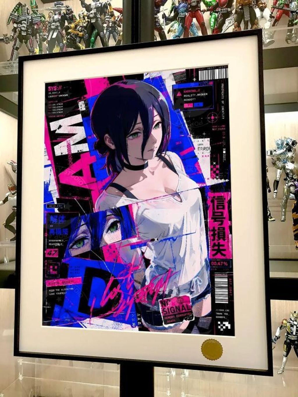 海外代購星空《塗鴉蕾塞》電鋸人Reze裝飾畫_2