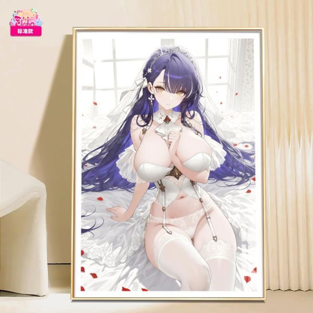 海外代購阿喵畫社_花嫁_婚紗_特拉法爾加-碧藍航線_新品12K超清主題裝飾週邊__3