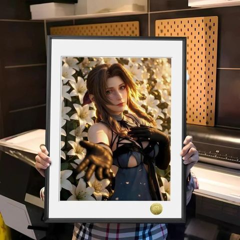 海外代購皇呱_《光落愛麗絲》最終幻想7裝飾畫_午睡毯_地毯_1