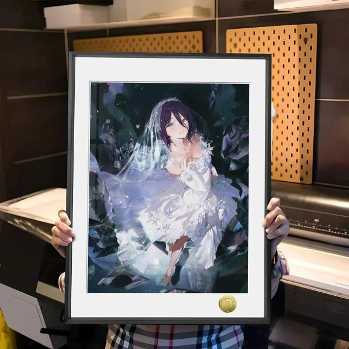 海外代購皇呱_《蕾塞的純白誓約》電鋸人裝飾畫_午睡毯_地毯_1
