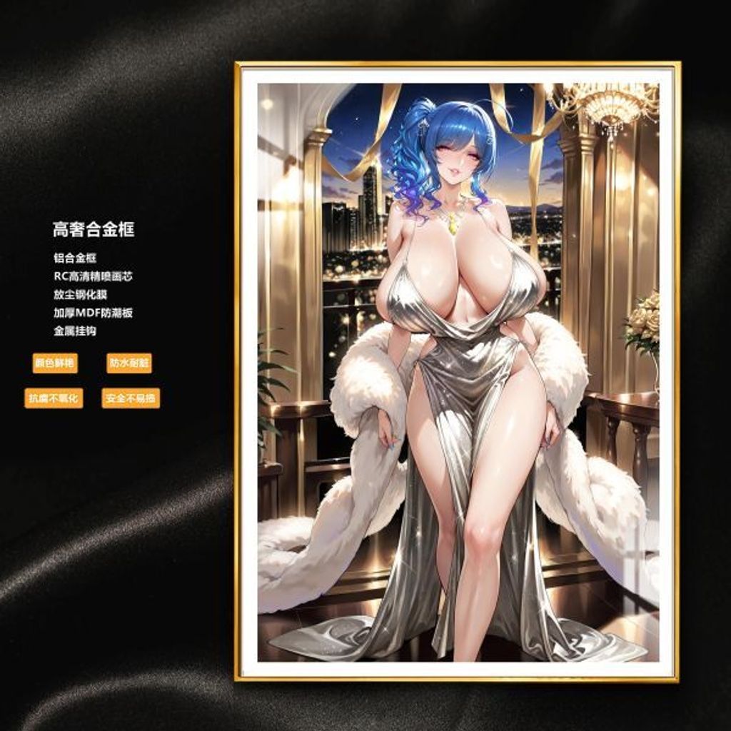 海外代購阿喵畫社_皇室_禮服聖路易斯-碧藍航線_新品12K超清主題裝飾週邊_2
