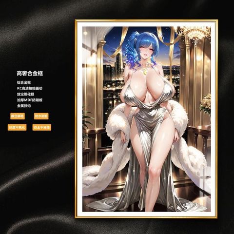 海外代購阿喵畫社_皇室_禮服聖路易斯-碧藍航線_新品12K超清主題裝飾週邊_2