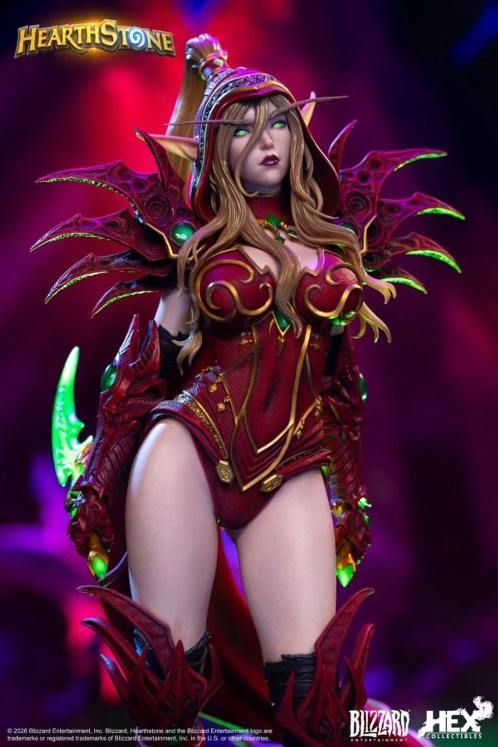 預定Blizzard_暴雪_遊戲官方正版週邊爐石戰記瓦莉拉‧薩古納爾16館藏雕像_1