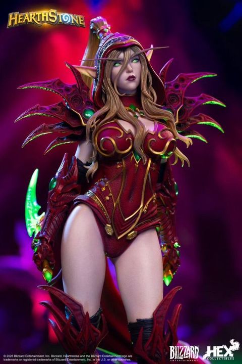 預定Blizzard_暴雪_遊戲官方正版週邊爐石戰記瓦莉拉‧薩古納爾16館藏雕像_1