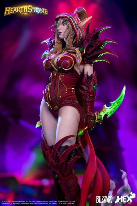 預定Blizzard_暴雪_遊戲官方正版週邊爐石戰記瓦莉拉‧薩古納爾16館藏雕像_5