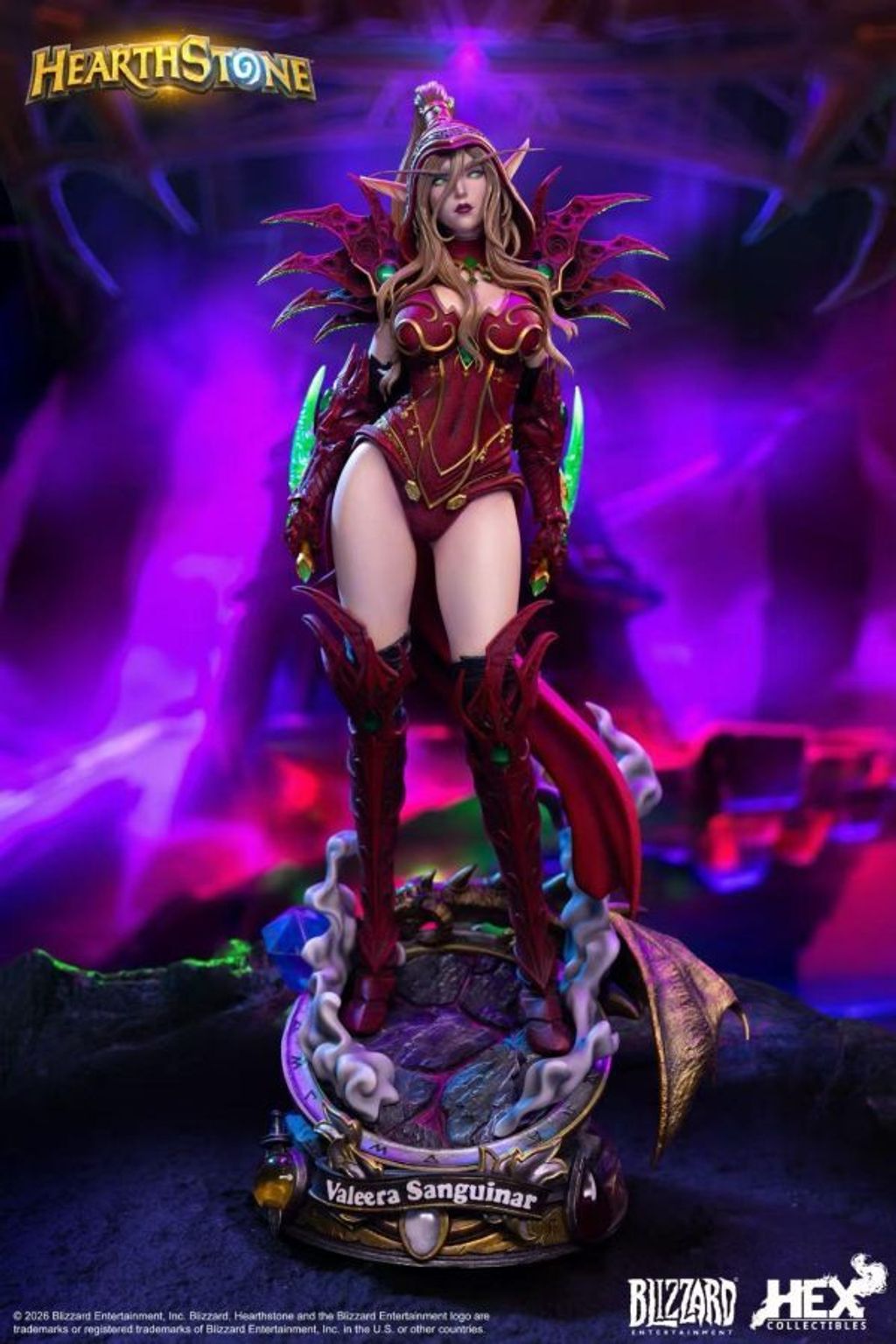 預定Blizzard_暴雪_遊戲官方正版週邊爐石戰記瓦莉拉‧薩古納爾16館藏雕像_2
