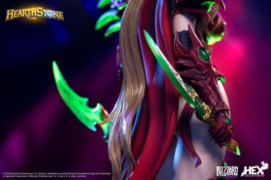 預定Blizzard_暴雪_遊戲官方正版週邊爐石戰記瓦莉拉‧薩古納爾16館藏雕像_3