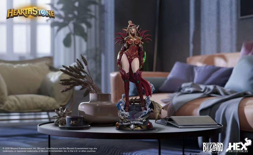 預定Blizzard_暴雪_遊戲官方正版週邊爐石戰記瓦莉拉‧薩古納爾16館藏雕像_6