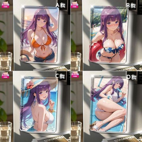 海外代購阿喵畫社_動漫冰箱貼第一百二十五彈泳池菲倫_系列高透壓克力磁吸冰箱貼_1