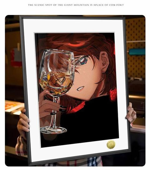海外代購皇呱_《秘密與酒杯》_名偵探柯南灰原哀秘密與酒杯同人周邊裝飾畫_午睡毯__4