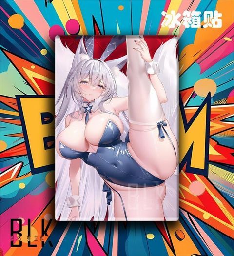 海外代購巴洛克_《一字馬信濃》碧藍航線武藏埃吉爾興登堡動漫裝飾畫冰箱貼_2
