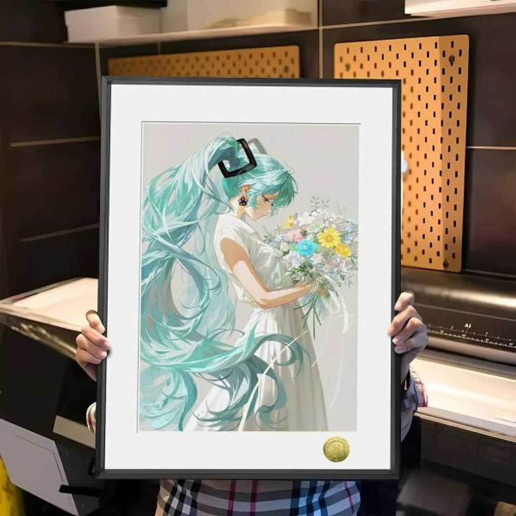 海外代購皇呱_《初音夏之花束》初音未來裝飾畫_午睡毯_地毯_1