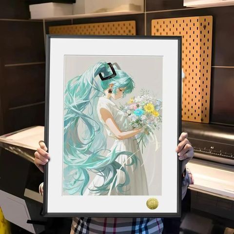 海外代購皇呱_《初音夏之花束》初音未來裝飾畫_午睡毯_地毯_1
