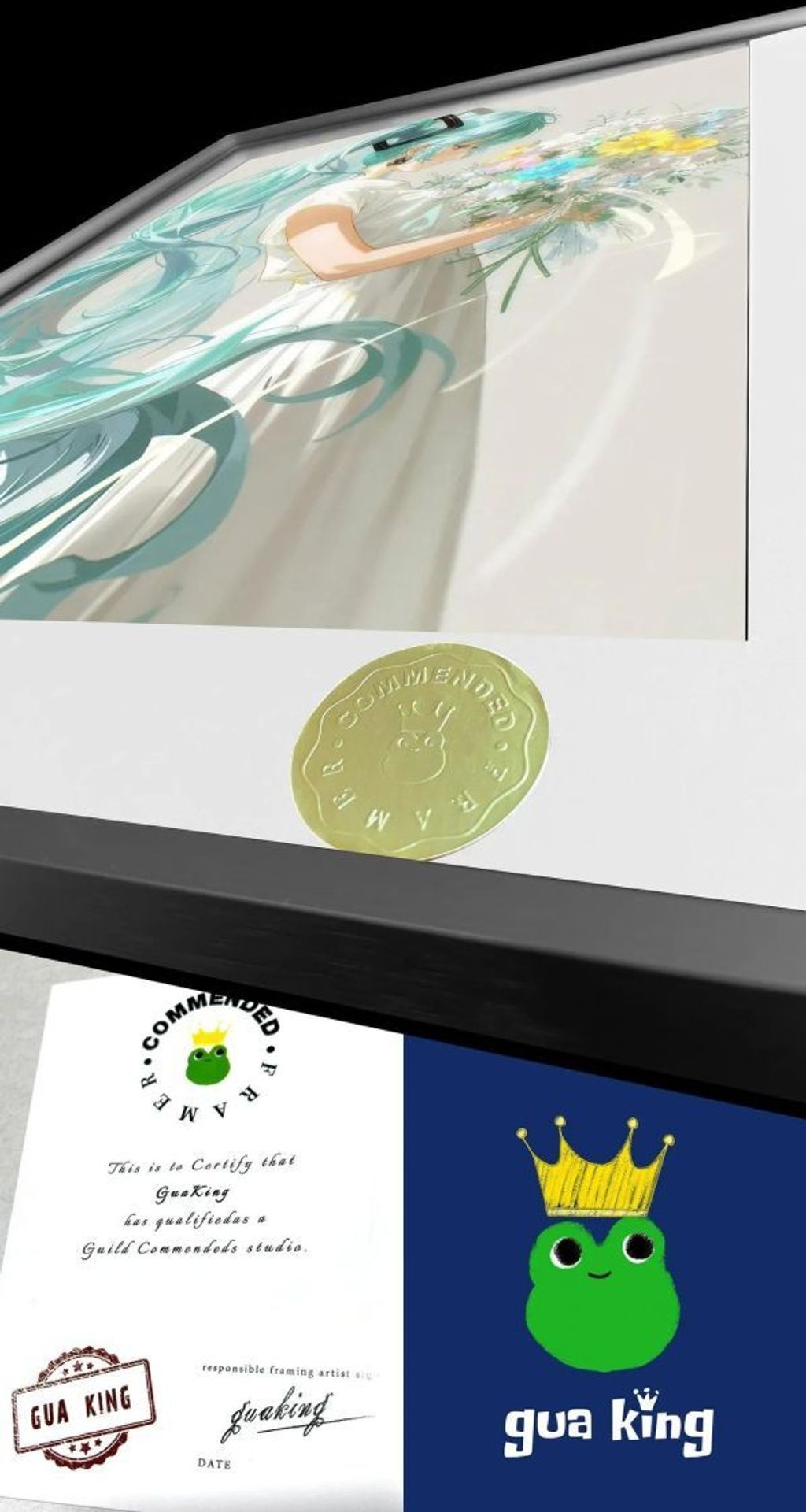 海外代購皇呱_《初音夏之花束》初音未來裝飾畫_午睡毯_地毯_6