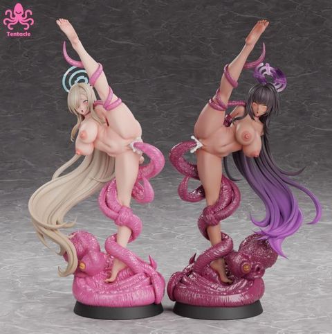 R18-預定觸手_一之瀬明日奈&角楯花凜VS觸手_1