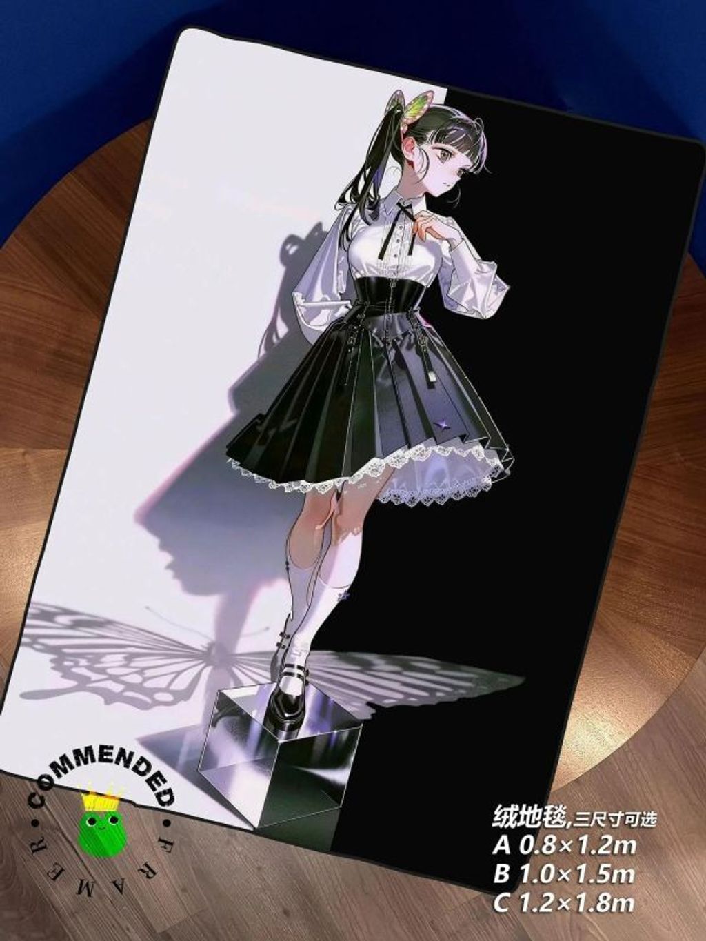 海外代購皇呱_《暗黑甜酷香奈乎》鬼滅之刃暗裝飾畫_地毯_午睡毯_5