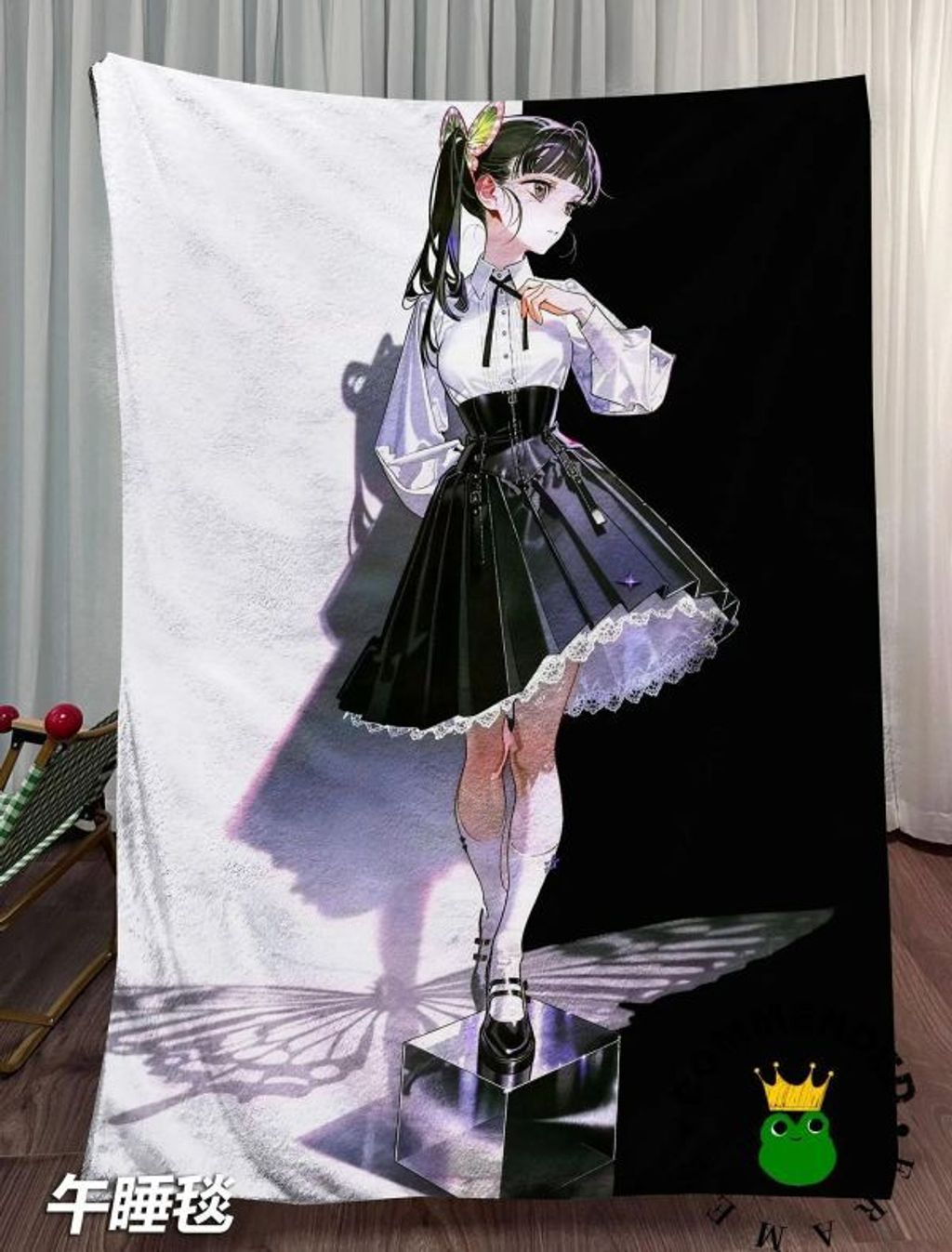 海外代購皇呱_《暗黑甜酷香奈乎》鬼滅之刃暗裝飾畫_地毯_午睡毯_3
