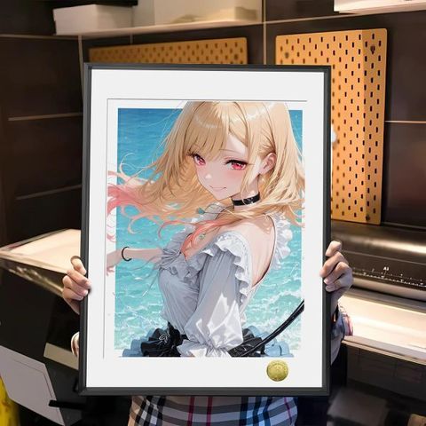 海外代購皇呱_《夏日海夢》_更衣人偶墜入愛河喜多川海夢同人周邊裝飾畫_午睡毯_地_1