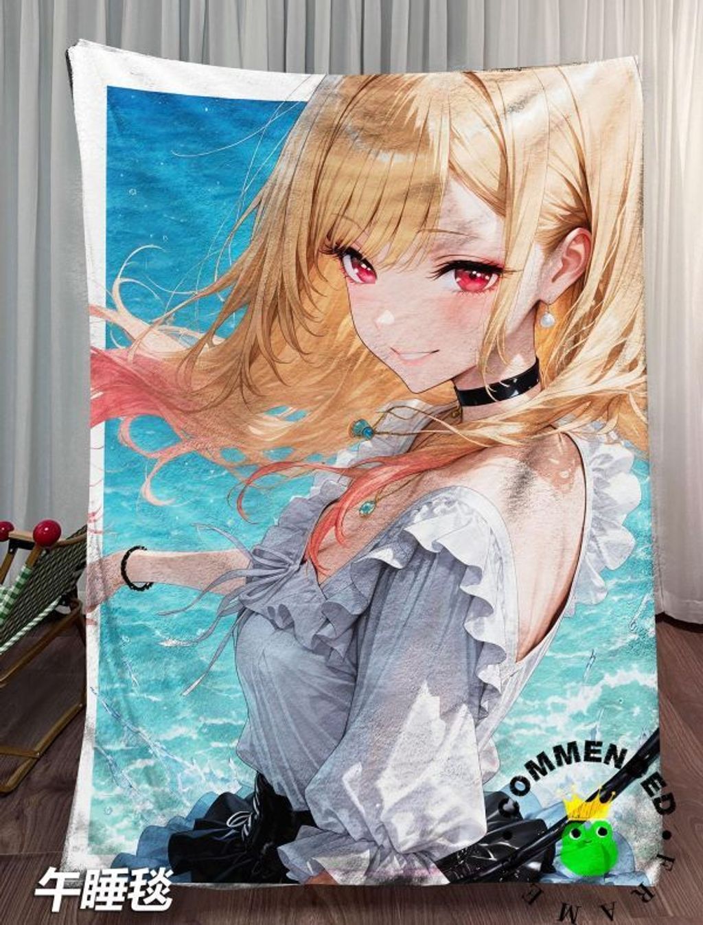 海外代購皇呱_《夏日海夢》_更衣人偶墜入愛河喜多川海夢同人周邊裝飾畫_午睡毯_地_4