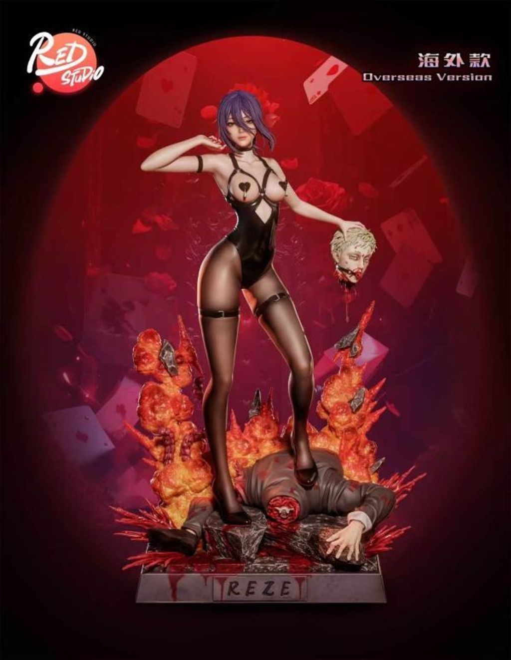 R18-預定Red_女雕系列第五彈_《電鋸人》系列共鳴_溫柔與冷面的矛盾體－蕾塞_8