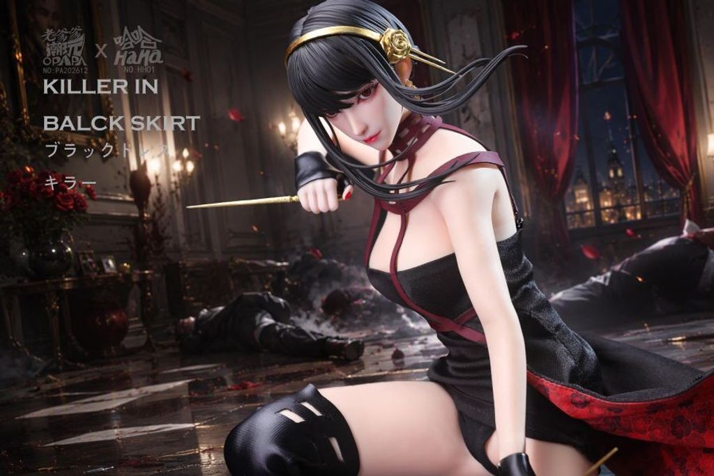 預定老爹潮玩_OPAPA_TOYS_哈哈_HaHa_黑裙殺手_PA202612__8