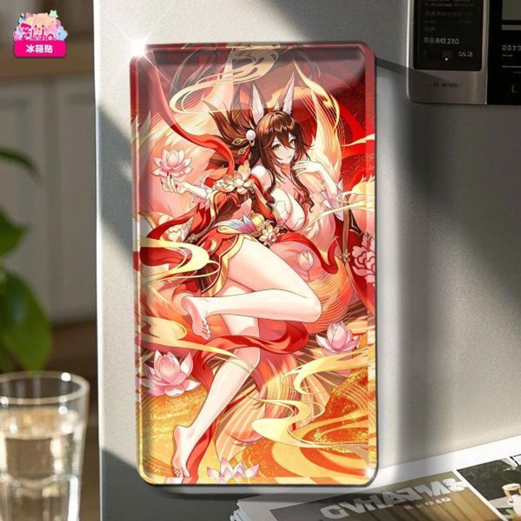 海外代購阿喵畫社_蓮花古韻_停雲_新品12K主題超清裝飾畫_地墊_冰箱貼_3