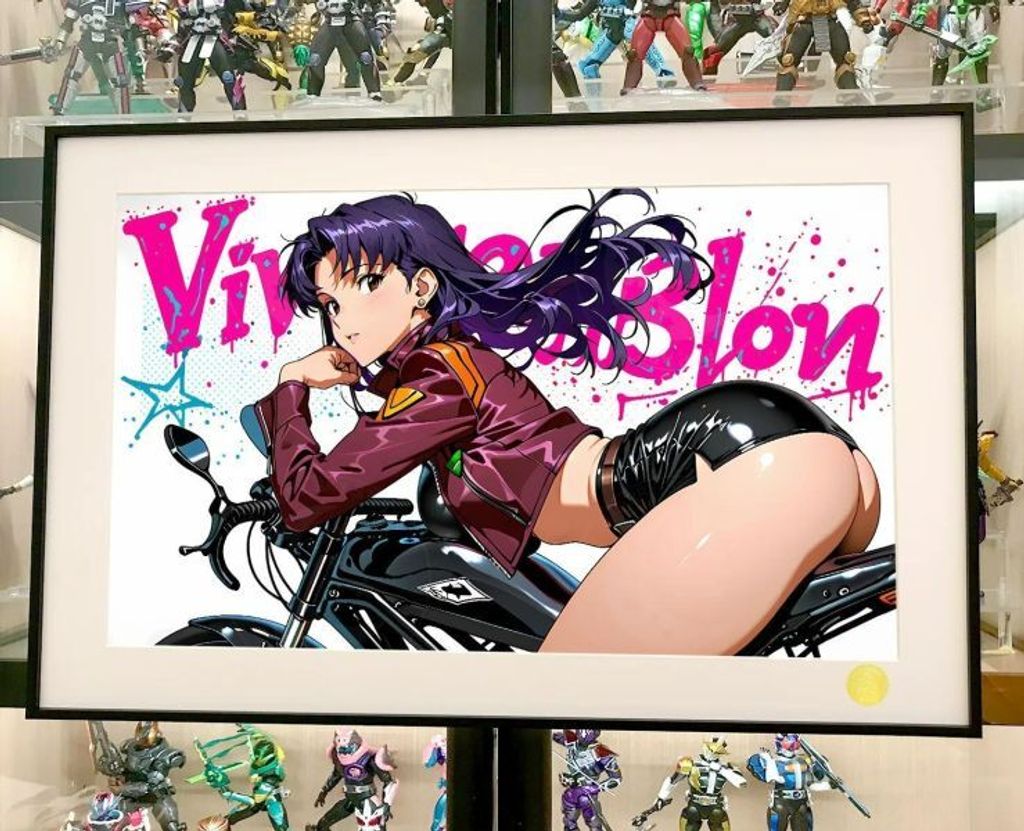 海外代購星空_《機車美里》EVA初號機裝飾畫_2