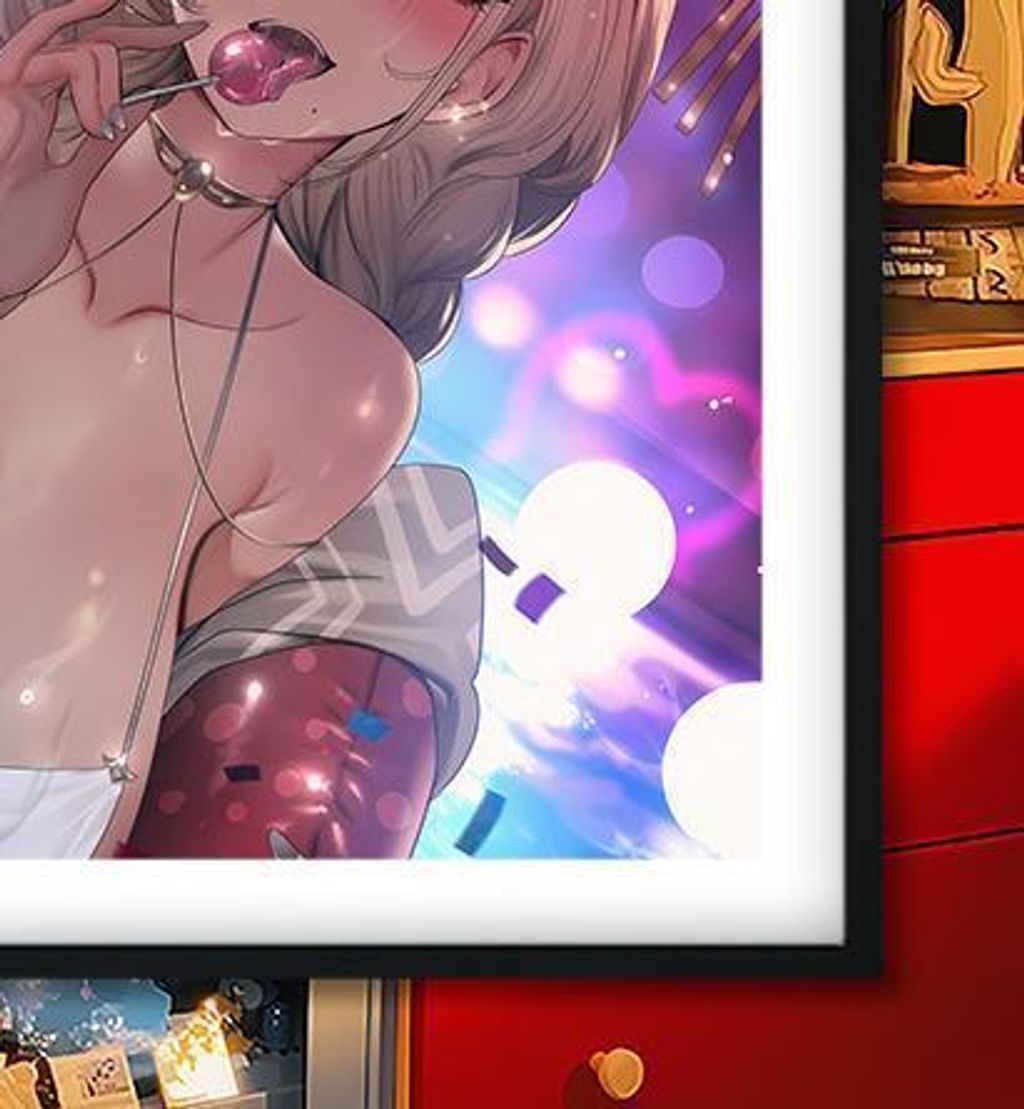 海外代購巴洛克_《棒棒糖尾張》信濃武藏碧藍航線埃吉爾興登堡動畫裝飾畫冰箱貼_3