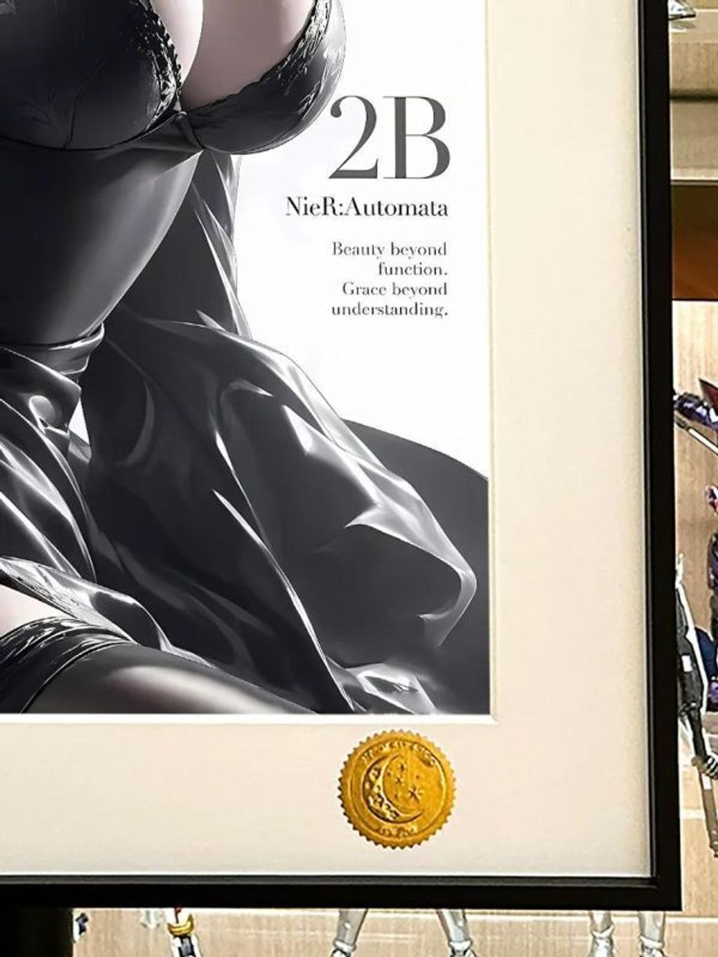 海外代購星空_《雜誌2B》尤爾哈YoRHa尼爾機械紀元夜刃二號B型動漫裝飾畫_3