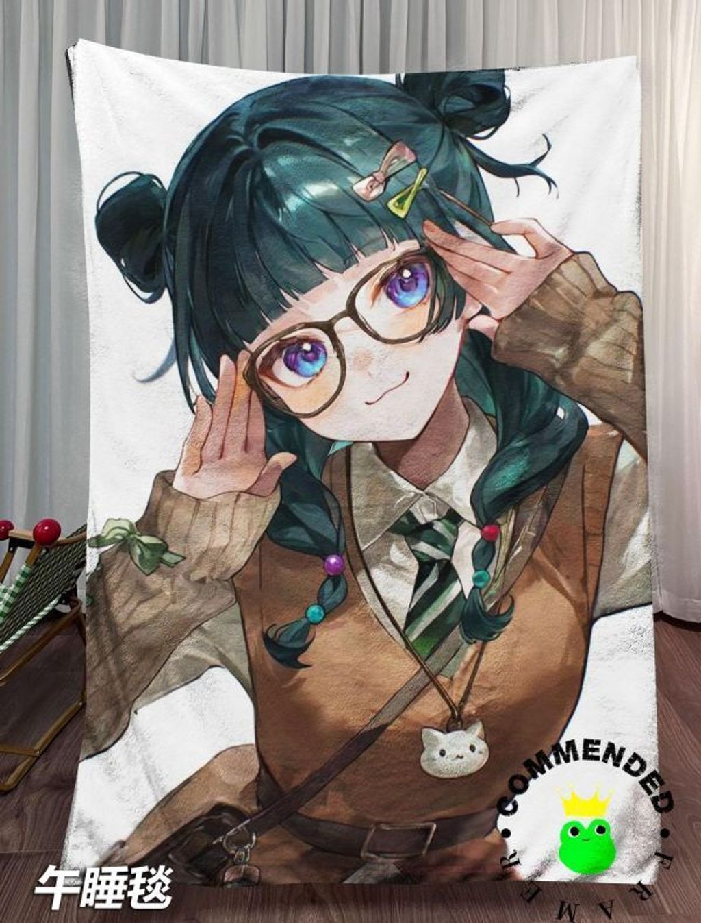海外代購皇呱_《學園俏皮貓貓》_藥屋少女的呢喃學園俏皮貓貓同人周邊裝飾畫_午睡毯_4