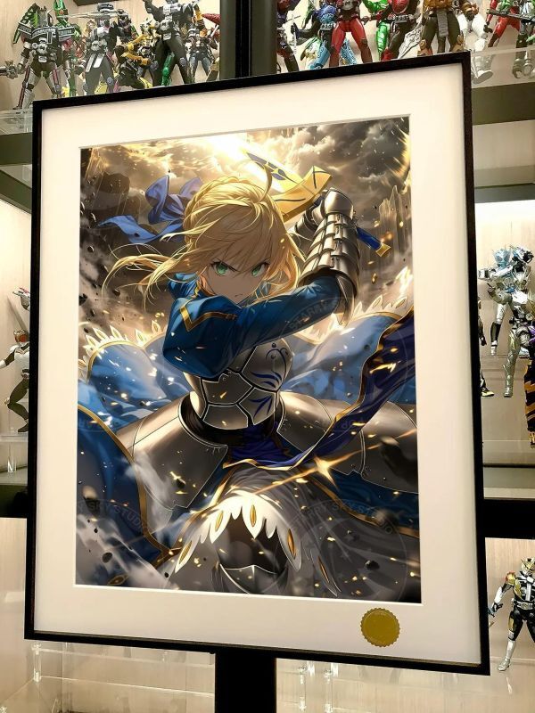 海外代購星空《突擊saber》阿爾託莉雅·潘德拉貢吾王Fate裝飾畫_3