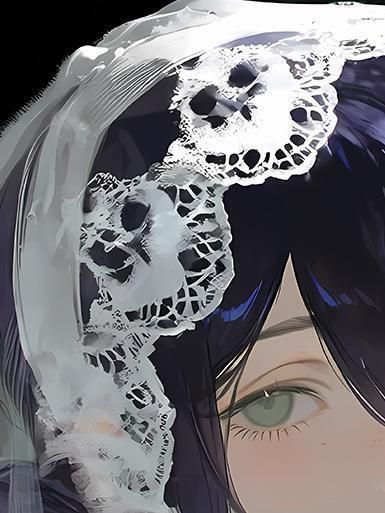 海外代購巴洛克_《花嫁蕾塞》鏈鋸人電鋸人reze電次帕瓦瑪奇瑪裝飾畫冰箱貼_3