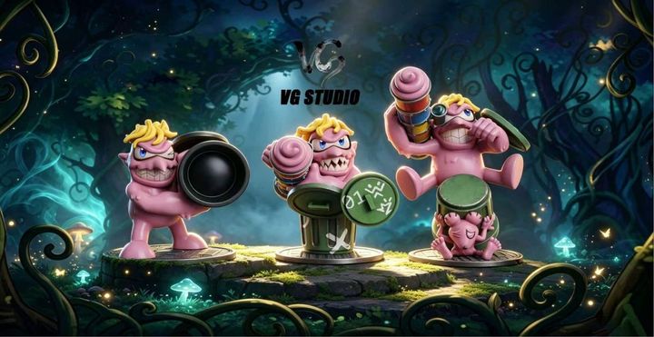 預定VG_數位暴龍世代_垃圾桶獸三組芝蒙獸_MH與小比例NPC_系列_1