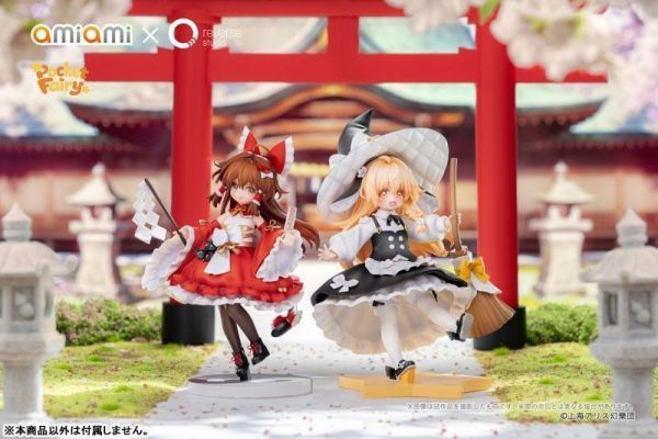 PVC預定amiami_逆轉工作室_掌中精靈_東方Project_博麗靈夢&霧雨_1
