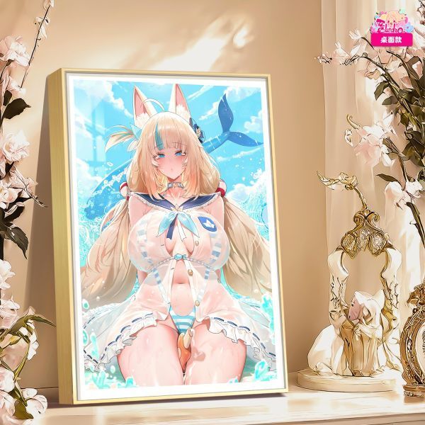 海外代購阿喵畫社_Sameko_Saba_VTuber_新品12K超清主題裝飾畫_2