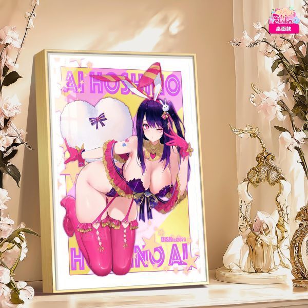海外代購阿喵畫社_心動訊號_星野愛_新品12K超清主題裝飾畫_午睡毛毯_冰箱貼_2