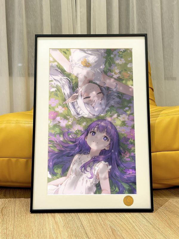 海外代購星空_《草坪芙莉蓮菲倫》辛美爾葬送的芙莉蓮Frieren動漫藝術版畫裝飾_1