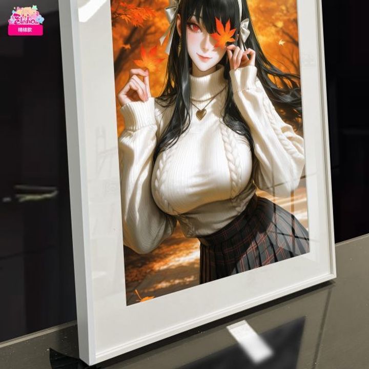 海外代購阿喵畫社_楓知秋_約爾福傑精裱款_展館級12k收藏超清精裱畫_牆面掛毯_2