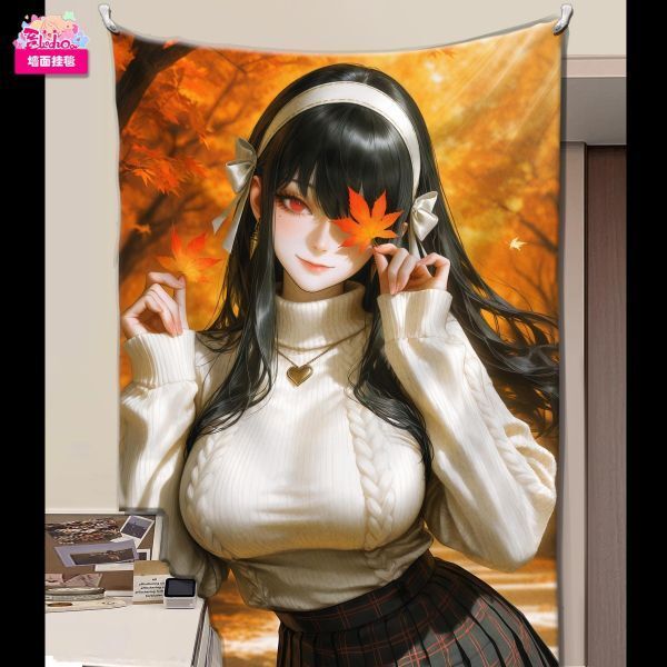 海外代購阿喵畫社_楓知秋_約爾福傑精裱款_展館級12k收藏超清精裱畫_牆面掛毯_3