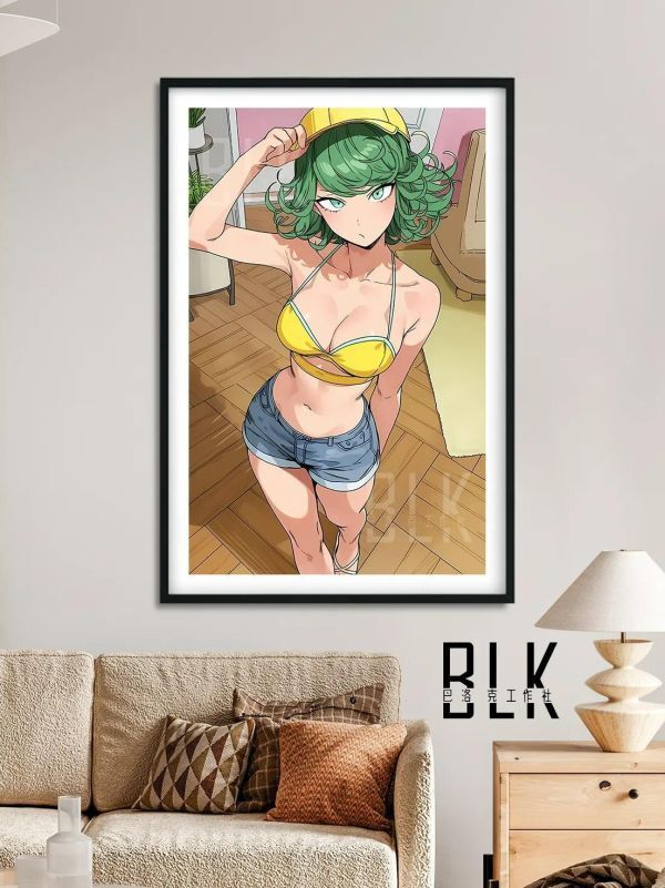 海外代購巴洛克_《龍捲日常》一拳超人裝飾畫冰箱貼_5