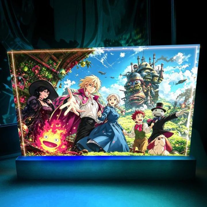 海外代購阿喵畫社_千尋哈爾波妞宮崎駿三部曲_23cm大特效發光手辦架展示磚塊_2