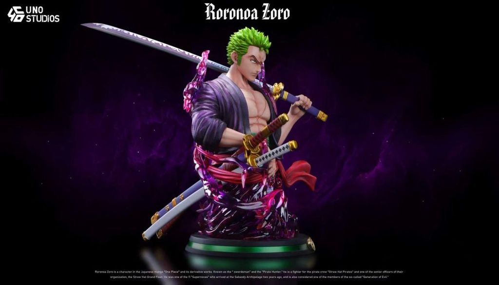 預定UNO_海賊王索隆2.0桌擺飾胸像_1