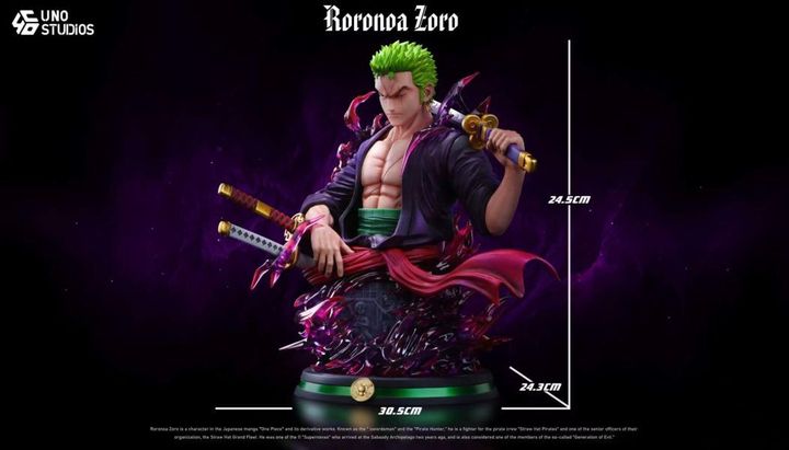 預定UNO_海賊王索隆2.0桌擺飾胸像_2