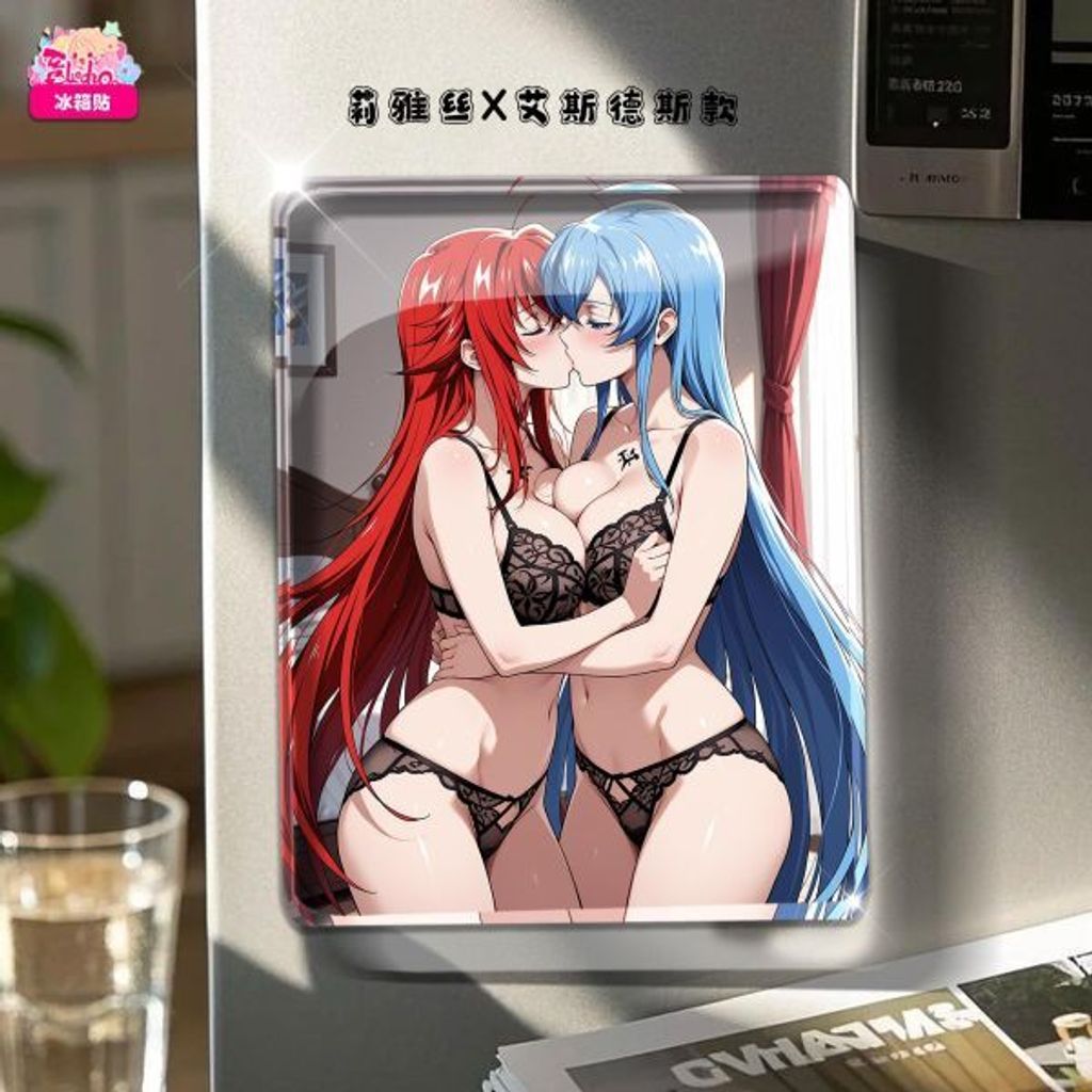 海外代購阿喵畫社_動畫冰箱貼第一百三十八彈跨界系列_高透亞克力磁吸冰箱貼_2