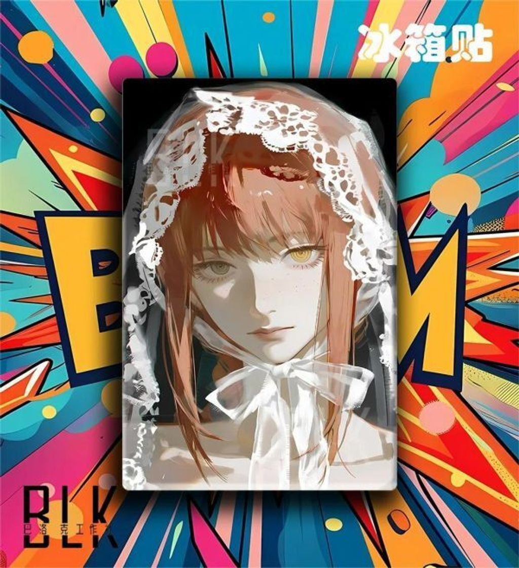 海外代購巴洛克_《花嫁瑪奇瑪》電鋸人裝飾畫冰箱貼_2