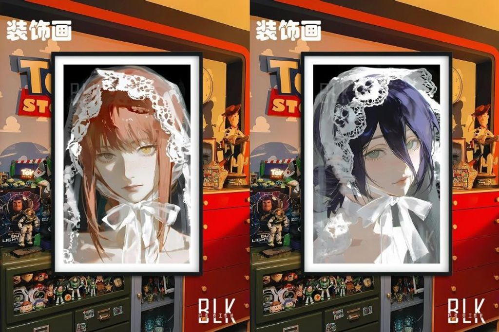 海外代購巴洛克_《花嫁瑪奇瑪》電鋸人裝飾畫冰箱貼_6