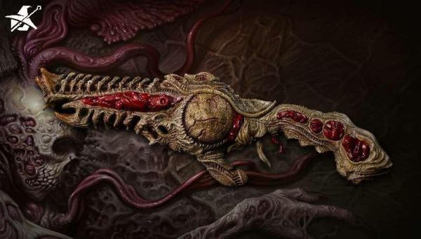 預定巫師模玩_蔑視_Scorn_生物霰彈槍（Biological_Shotgun_1